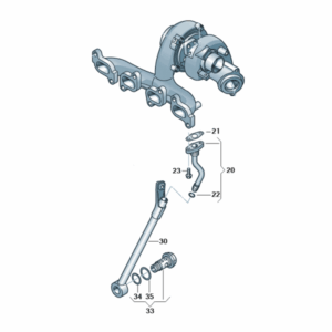 SEAT Ibiza 2009-2015 1.6L Diesel Turbo Oil Feed Line
