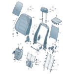 SEAT Leon 2013-2020 Headrest Guide Adjustable