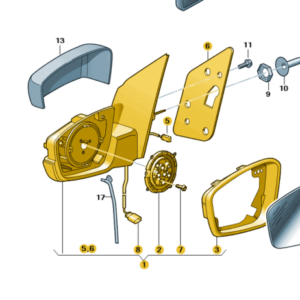 SEAT Mii 2012-2019 Drivers Mirror Housing