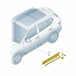 SEAT Ateca 2016-Present Front Door Trim Lower Section