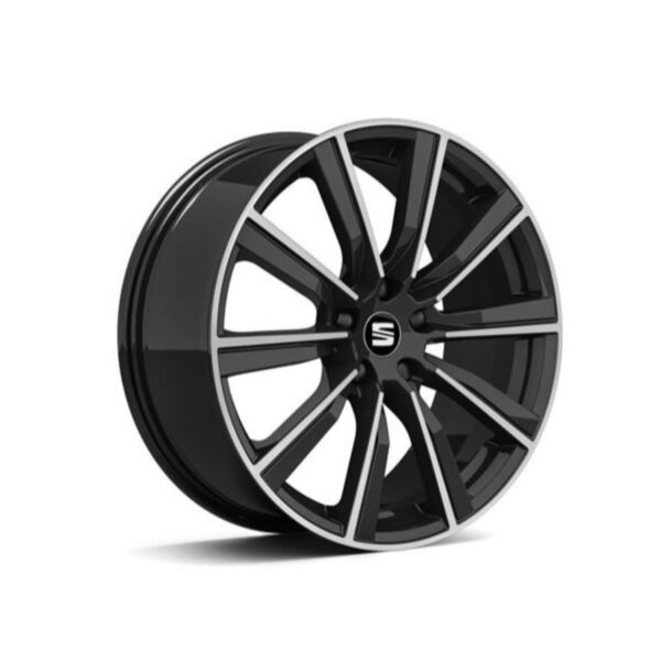 SEAT 19" Cup Racer Gloss Black Alloy Wheel 5F0071499A KT2