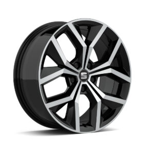 SEAT 18" Black Diamond Cut Alloy Wheel 5F9071498 KT2