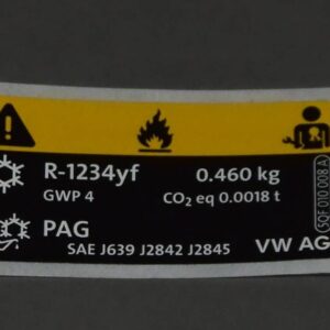 SEAT Leon 2013-2020 Air Con Label