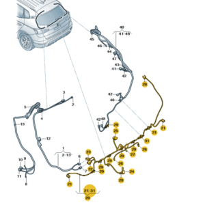SEAT Arona 2018 Onwards Cable Set for Tailgate