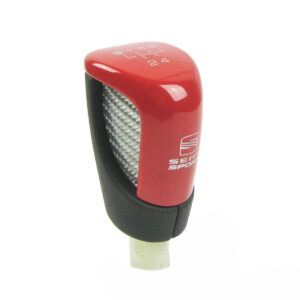 SEAT Red Leather Gear Knob - 5 Speed 6J0064230E