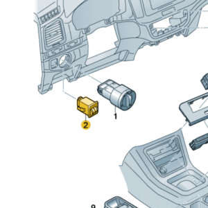 SEAT Alhambra 2011-2023 Headlight Adjuster/ Dimmer Switch