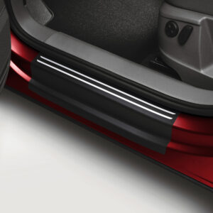 SEAT Sill Guards - Black With Silver Stripes 7N5071310