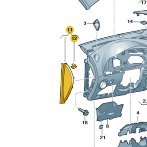 SEAT Leon 2013-2020 Passengers Side Dash Trim Panel