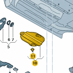SEAT Mii 2012-2020 LH Front Underbody Trim