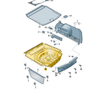 SEAT Leon spare wheel well covering