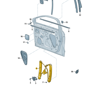 SEAT Arona 2018-Present Front Right Window Regulator