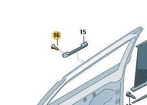 SEAT Leon ST 2013-2020 Rear Door Sunblind Hook Fixings