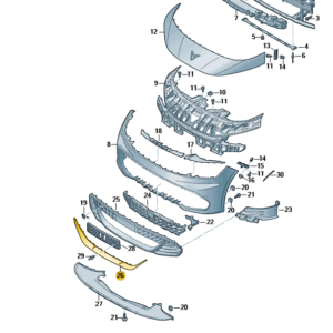 SEAT Cupra Born Lower Front Bumper Trim (Copper)