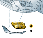 SEAT Ateca Cupra 2016-Onwards Fog Light Grille N/S
