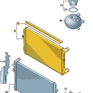 SEAT Leon 2014-2020 Rear Radiator